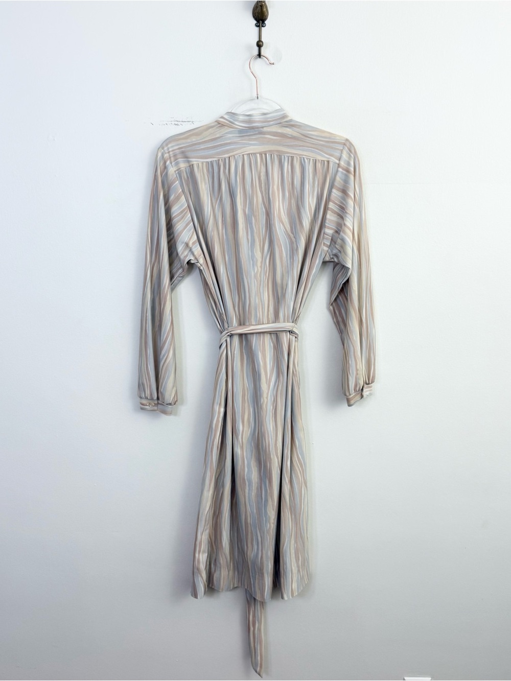 Vintage Brownstone Studio Pastel Stripe Shirt Dress Size 10 - Picture 6 of 8